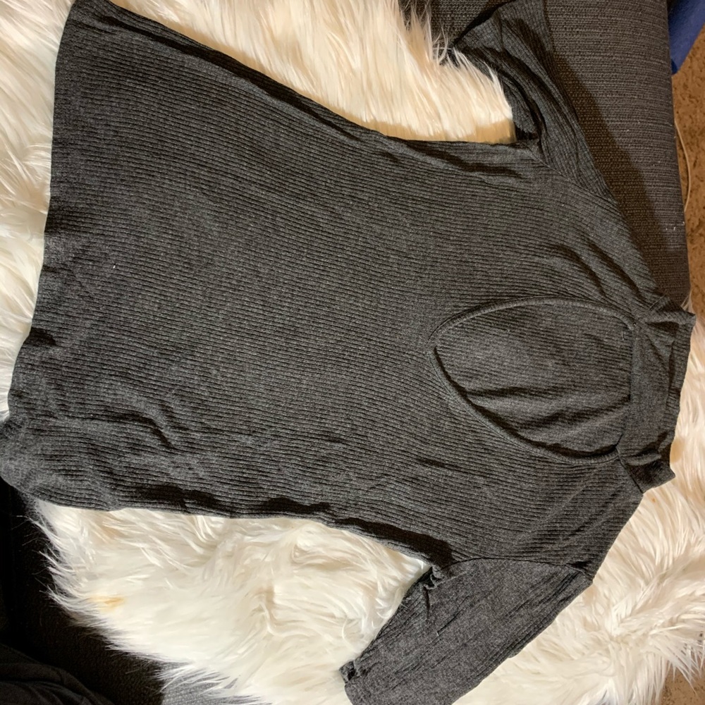 Short sleeve shirt with key hole cut out